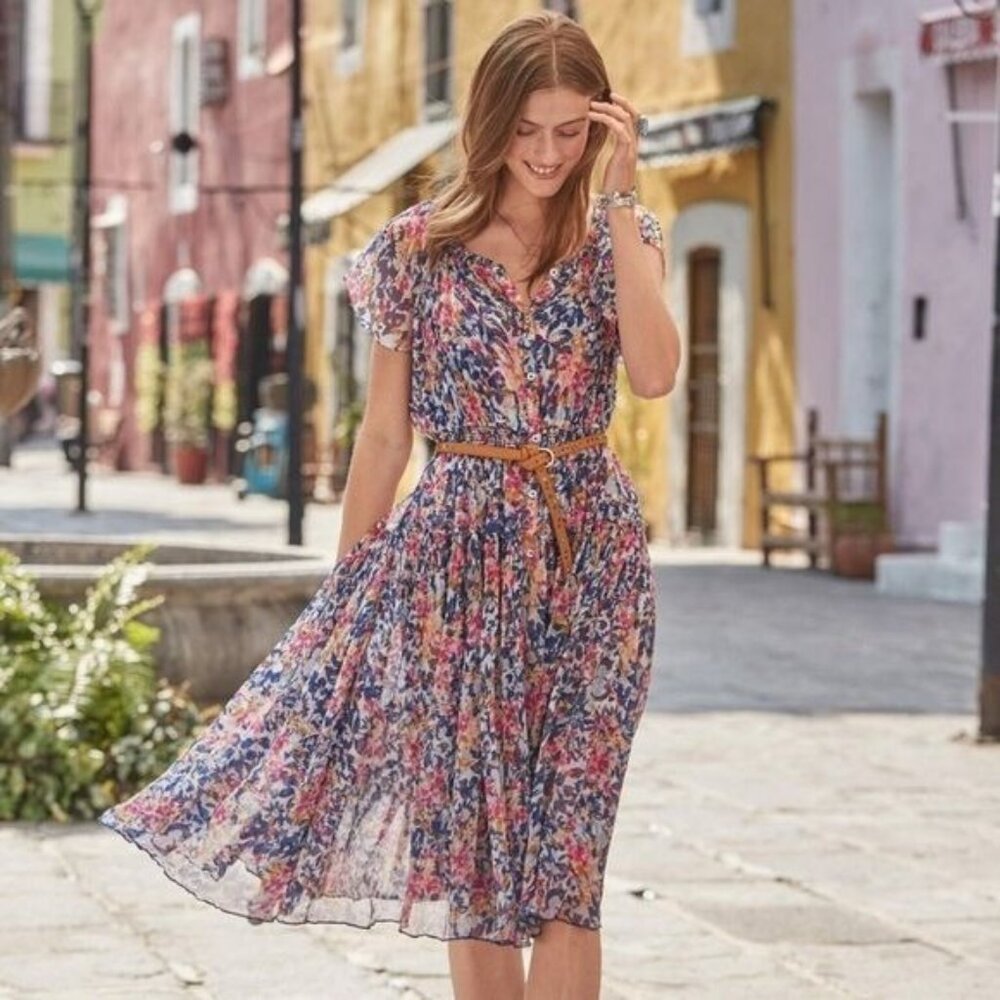 Floral Chiffon Dress